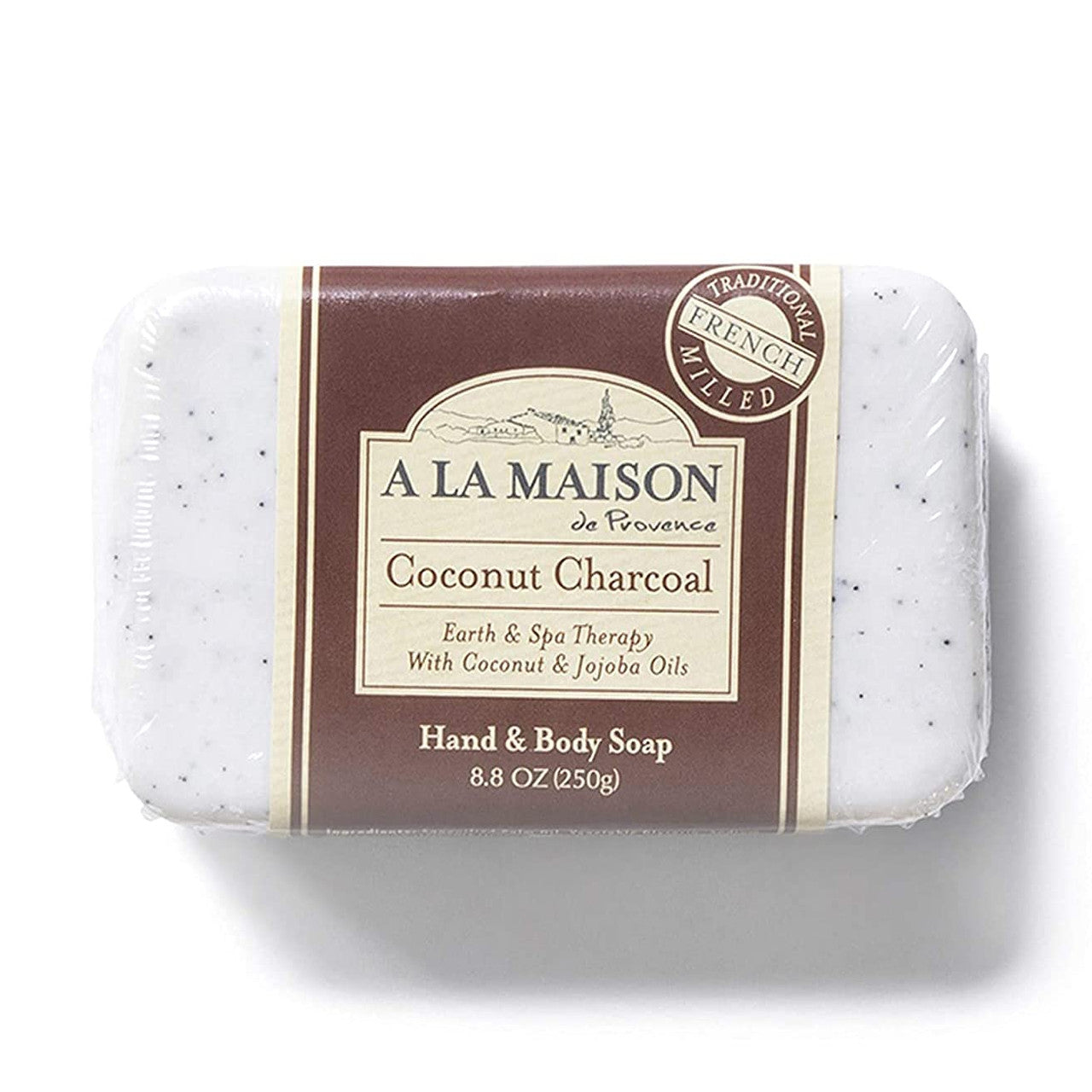 A La Maison Bar Soap, Coconut Charcoal, 8.8 Oz